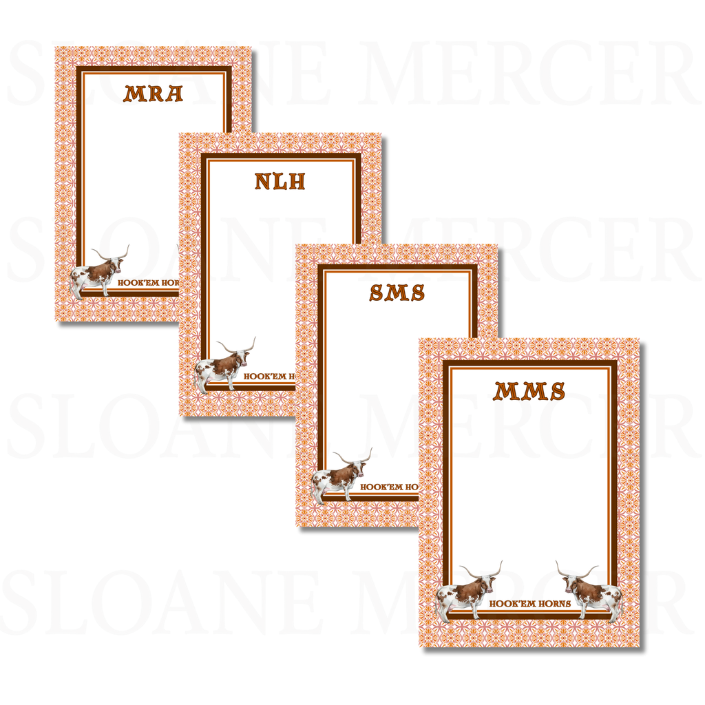 Hook'em Horns Notepad