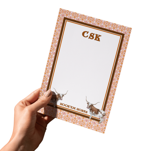 Hook'em Horns Notepad