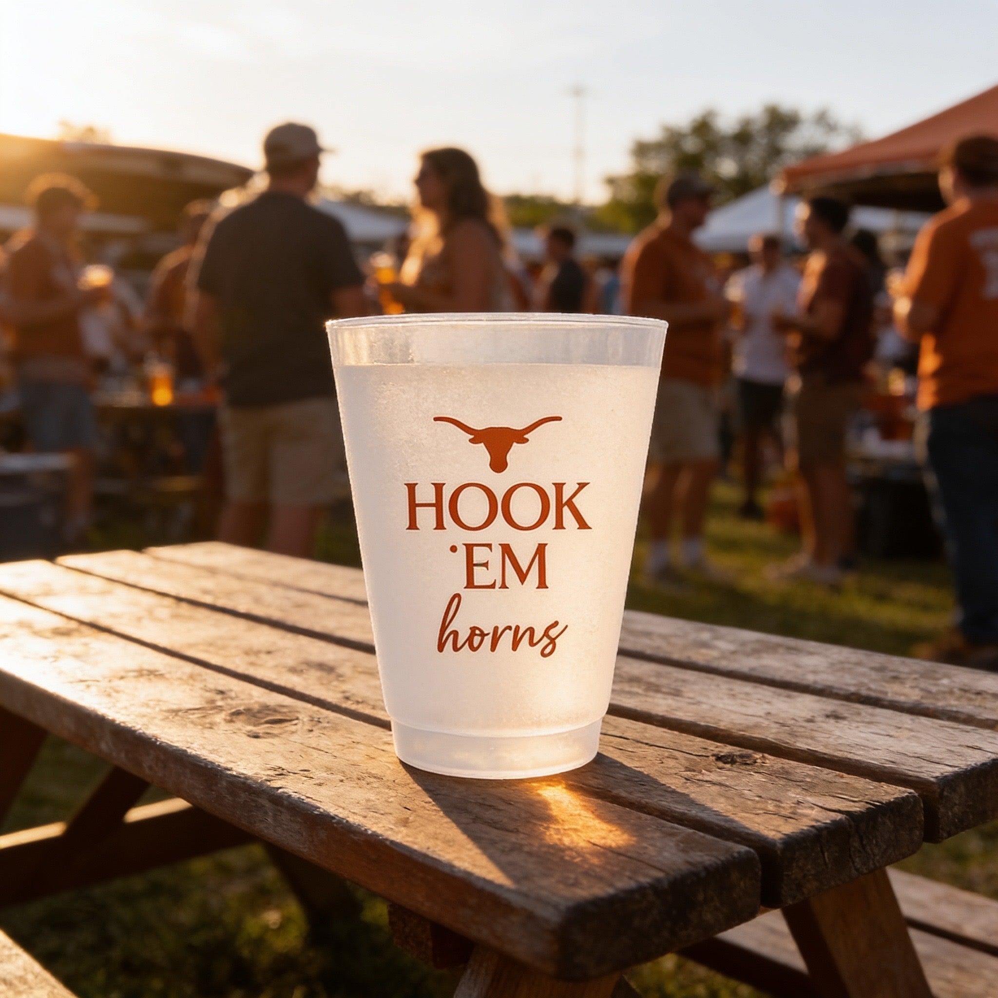 Custom Full Color Frosted Stadium Cups | Personalized Party Cups